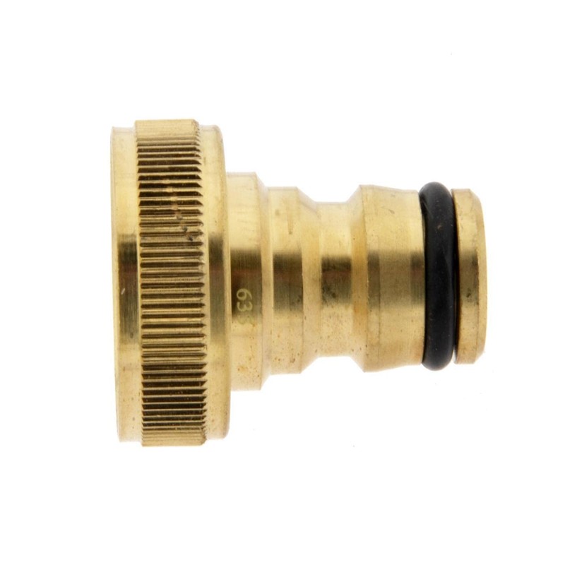 Brass tap connector G 1 inch (IG), tap connection Gardena