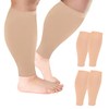 Cheeroyal 2/3/4/6 Pairs Plus Size Wide Calf Compression Leg Sleeves