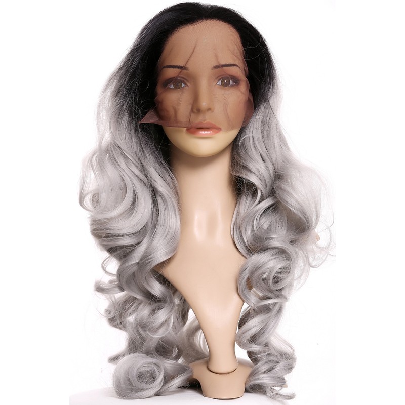 WIG ME UP - LS-010-LF-1BT0906-dye Women's Lace Front Wig Long