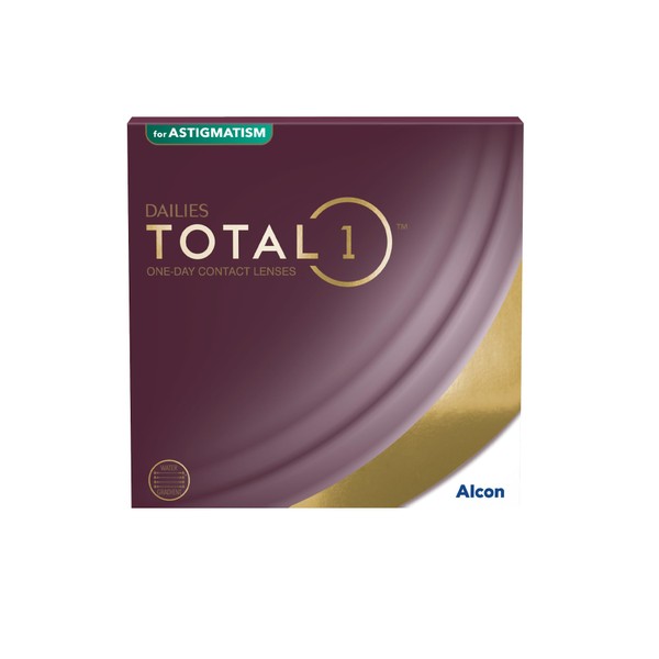 Dailies Total1 for Astigmatism Daily Lenses, Soft, Pack of 90,