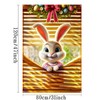 BlissYard Easter Bunny Window Cover Banner 31x47 Inch Easter Eggs