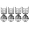 FECAMOS Fishing Feeder, Exquisite Fishing Bait Cage Fast Sinking PE