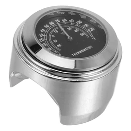 Mobestech Motorcycle Temperature Gauge Sensor Gauge Outdoor Thermometers for Motorcycle Outside Thermometer ‑ ℃ Temperature Car Monitor Digital Alarm Clock Aluminum Alloy