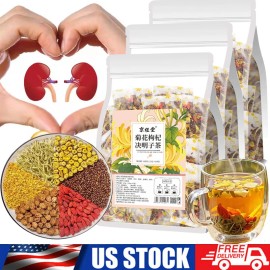 Unbranded 3X Liver Tea Formula Chrysanthemum Cassia Seed Honeysuckle Detox Health Tea Bags - (Only !!!) Towel x1