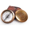 KHUMYAYAD Olid Brass Pocket Compass Navigation Compass Vintage Nautical Fully