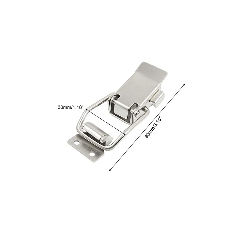 uxcell Stainless Steel Drawer Toolbox Toggle Latch Catch, 3.1-Inch