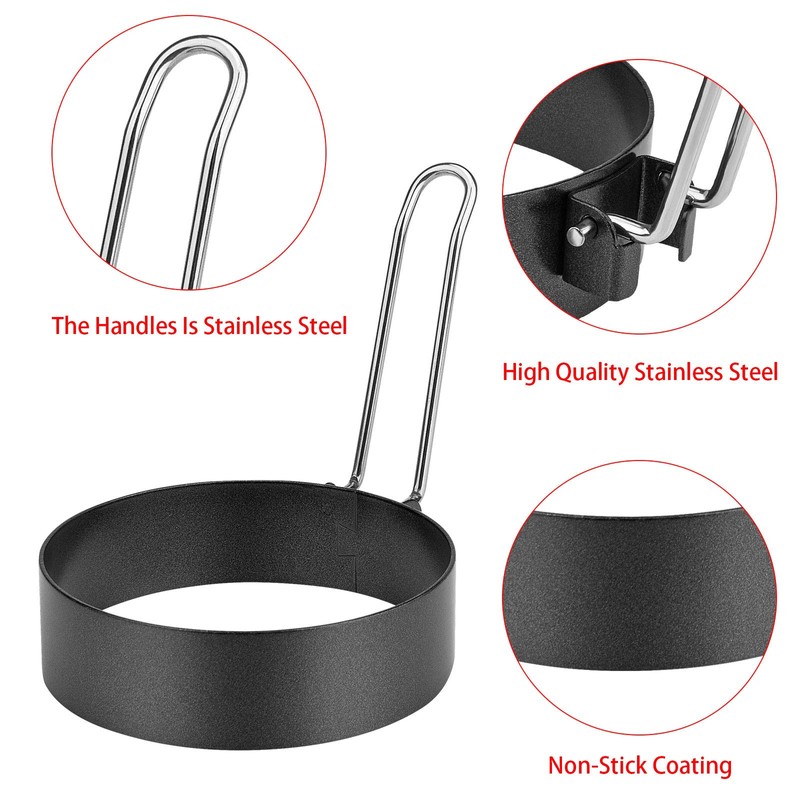 6 Pack Egg Ring, Stainless Steel Round Egg Cooking Rings