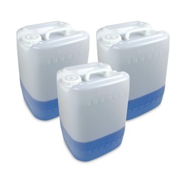 ePackageSupply 5 Gallon UN Rated Plastic Tight Head Container with Cap, Chemical Grade, Stackable, Made in USA (3)