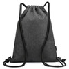 Gym Sack with Earphones Jack Drawstring Backpack Water-resistant Drawstring Bucket