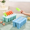 Silicone Popsicle Molds with Sticks Wpunwen 12 Cavity Ice Popsicle