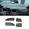 DIYUCAR 4pcs ABS Car Dashboard Air Conditioning Outlet Frame Cover