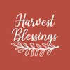 Vinyl Wall Art Decal - Harvest Blessings - 19.5" x