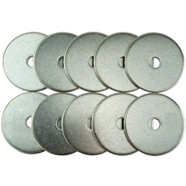 Stainless Fender Washers - Extra Thick ID 2" OD 1/8" Thick, 18-8 Stainless Steel, (5/16" x 2" 10 Pack)