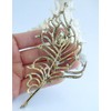 Sindary Rhinestone Crystal Peacock Feather Brooch Pin Pendant BZ5860 (Gold-Tone