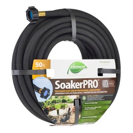 Element SoakerPRO Soaker Hose, 50' Length, 3/8" Diameter, Black