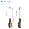 CoCud Magnetic Screwdriver Set, PH2 Phillips 7mm Slotted 4" Shaft,