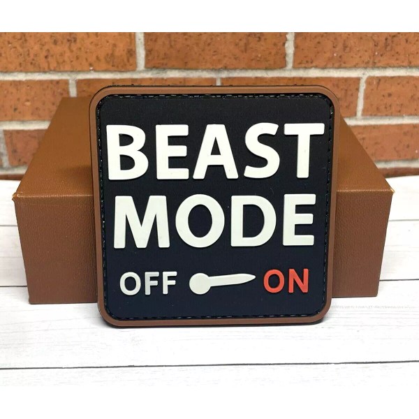 Unbranded PVC Tactical Patch - Beast Mode Patch - Gun