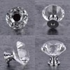 KAHEIGN 25Pcs Crystal Door Knob, 30MM Diamond Drawer Knobs Crystal