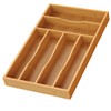 Bamboo Silverware Organizer, Bamboo Kitchen Drawer Cutlery Organizer, Utensil Holder,