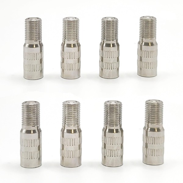 8 Pcs Tyre Valve Extension Metal Wheel Valve Caps Stem