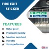 Pack of 3 Fire Exit Sign Fire Exit Keep Clear