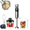 MegaWise Blender Handheld 12-Speed Stainless Steel Electric Hand Blender, 5