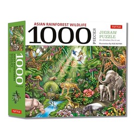 Asian Rainforest Wildlife - 1000 Piece Jigsaw Puzzle