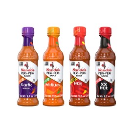 Nando's PERi PERi Hot Sauce Lovers Pack - Garlic, Medium, Hot, Extra Extra Hot Piri Piri Sauce Set - 9.1oz Bottles, 4PK