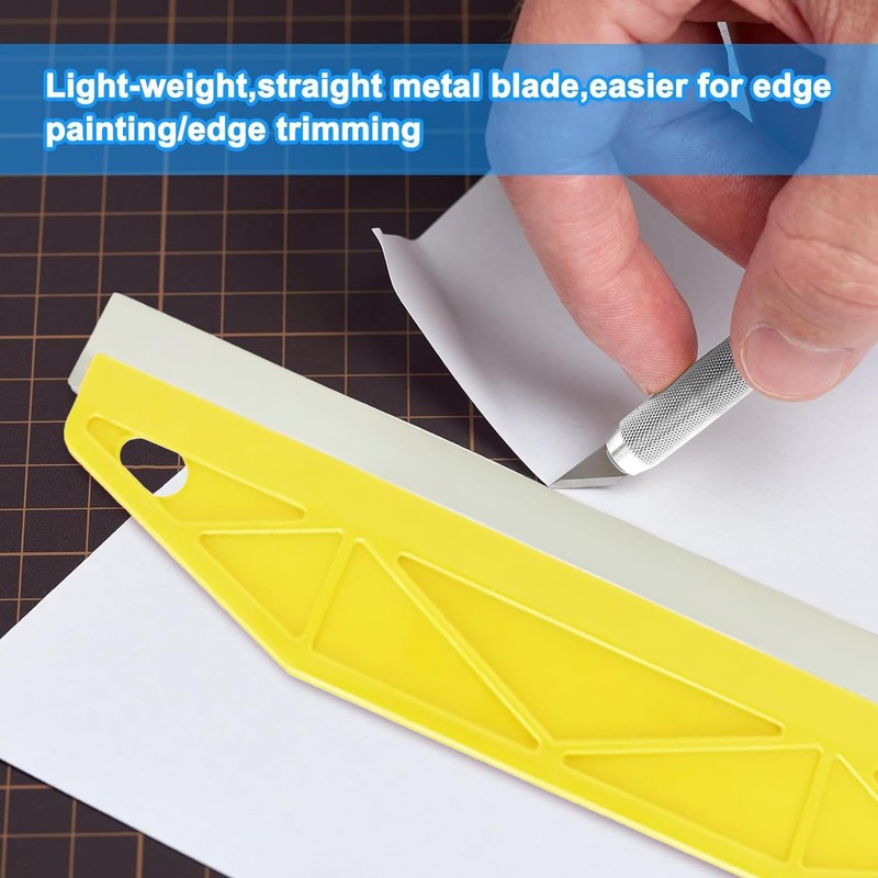 12-Inch Stainless Steel Paint Edging Tool - Professional Right Angle