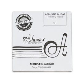 Adamas Single Strings for Acoustic Guitar Uncoated Phosphor Bronze Wound .031"/0.79mm wound