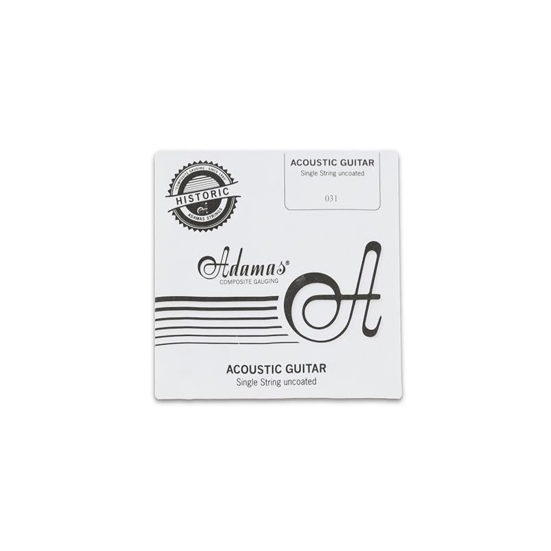 Adamas Single Strings for Acoustic Guitar Uncoated Phosphor Bronze Wound