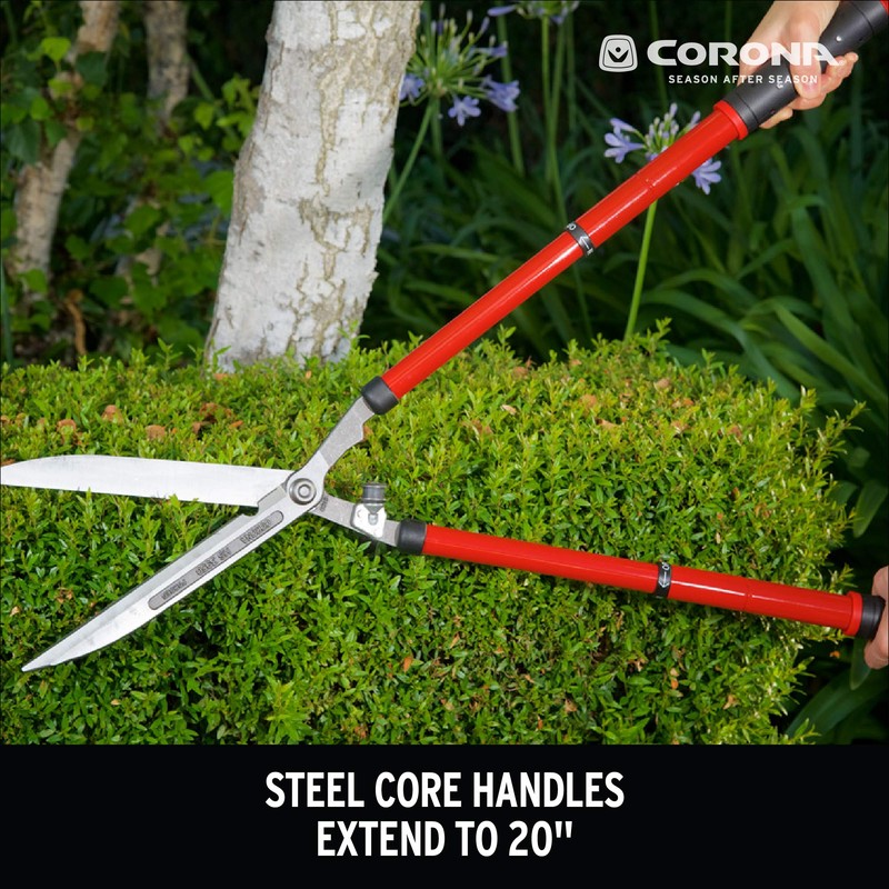Corona HS 3950 Extendable Hedge Shear, 10-Inch Blade,Red