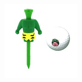 Hokushin Toeki TB1314 Golf Tee & Ball Green Demon Tee, 1 Ball, 1 Ball Set