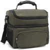 FlowFly Insulated Lunch Bag Adult Lunch Box Large Tote Double
