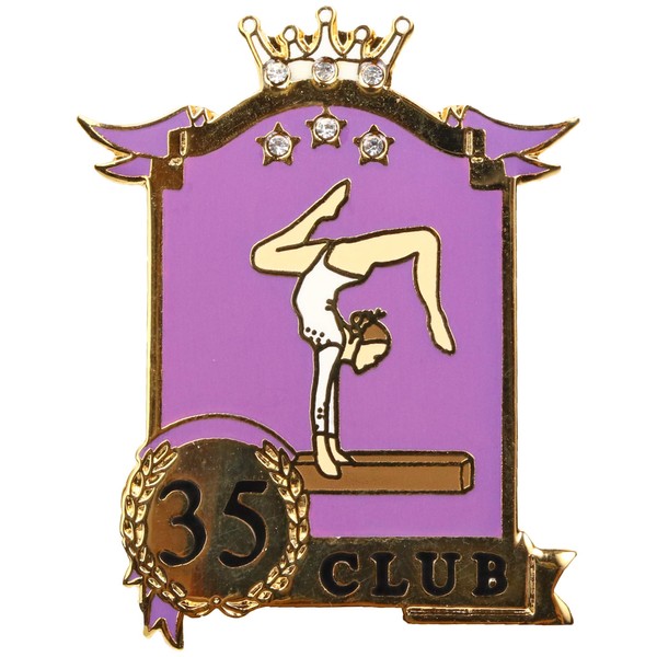 Snowflake Designs Club 35 All Around Gymnastics Pin - #1219