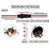 HUAZIZ 2/3/4 Pin Cable Connector Plug, 6 Sets Waterproof Plug