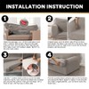 PrinceDeco T Cushion Loveseat Slipcover 3 Pieces Sofa Covers for