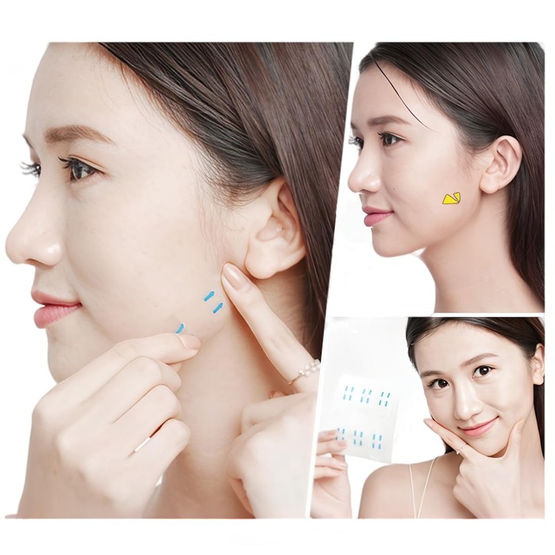 88flix 韓国 小顔テープ リフトアップテープ たるみ しわ 矯正 しわ伸ばし 小顔ベルト フェイスライン