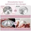 NISXABEBE The Original Silver Nursing Cups with Silicone Ring,Nipple Shields