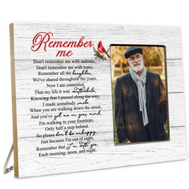 LUERHUI Memorial Cardinal Gifts Picture Frame for Loss of One, Sympathy Gifts, Remember Me Wooden Picture Frames