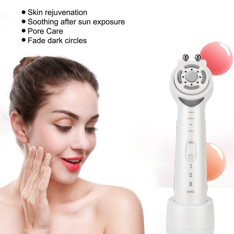 Ultrasonic Facial Cleansing Beauty Machine Household LED Skin Rejuvenation Lifting