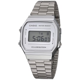 Casio A168WEM-7VT Reloj para Unisex Adulto, Plata/Gris