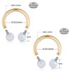 PEAKLINK Horseshoe Nose Ring Titanium Septum Jewelry 16G Horseshoe Lip