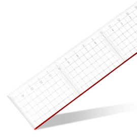 geotec Cutting Ruler (Office School) Perspex 30 cm Transparent