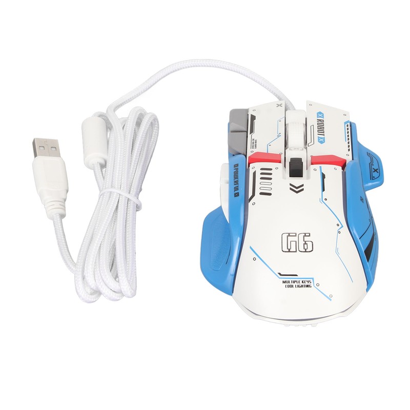 Wired Gaming Mouse 10 Button Macro Programmable 13 RGB Lighting