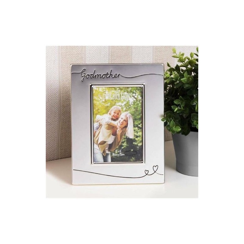 Silver Plated Godmother Photo Frame - Godmother Gift