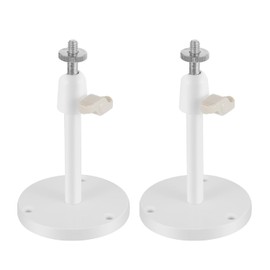 Security-01 Adjustable Universal Wall and Ceiling Mounts, Security Camera Stand, Mounts for CCTV Bullet Dome Box Body Card Camera and More, White, Pack of 2