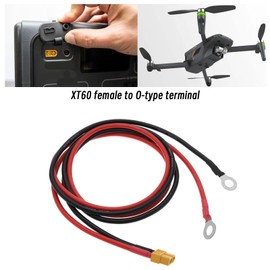 XT60 to O Ring Terminal Cable XT60 Female to O-Ring Male Cable XT60 to O Ring Connection Wire Accessories for Remote Control Aircraft Toy Cars FPV Drone