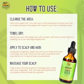JAMAICAN Ambre Aceite De Ricino Negro Orgánico - 60 Ml / 2 Onzas Líquidas - Para Fortalecer El Cabello, El Cuero Cabelludo, Masajes Corporales Y Cejas - Formulado Para Prevenir La Caída Del Cabello,