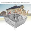 Foldable Portable Charcoal BBQ Grill Stainless Steel Folding Barbecue Grill